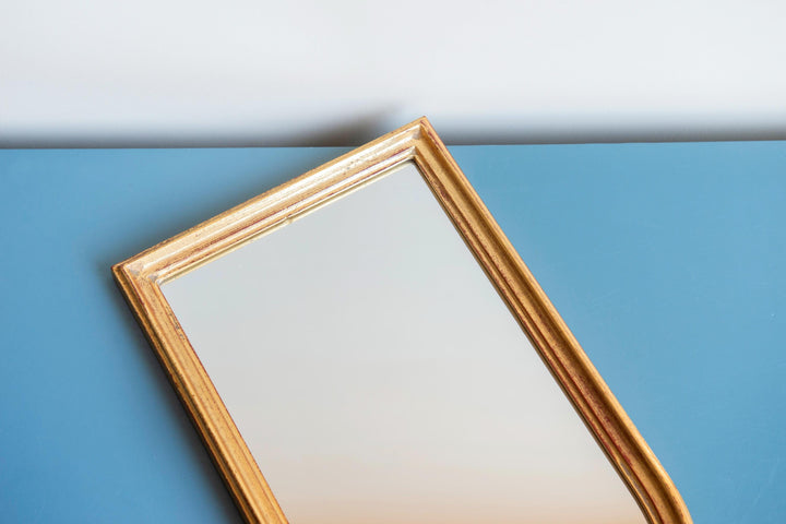 Vintage DeKnudt Belgian Gilt Bow Mirror, 1960s