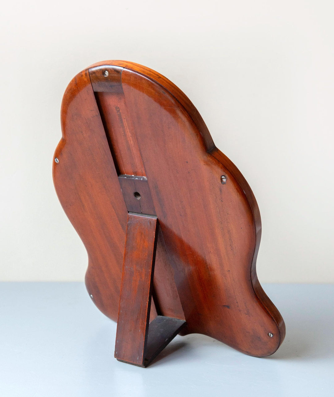 Antique Biedermeier Walnut Table Mirror - 19th Century