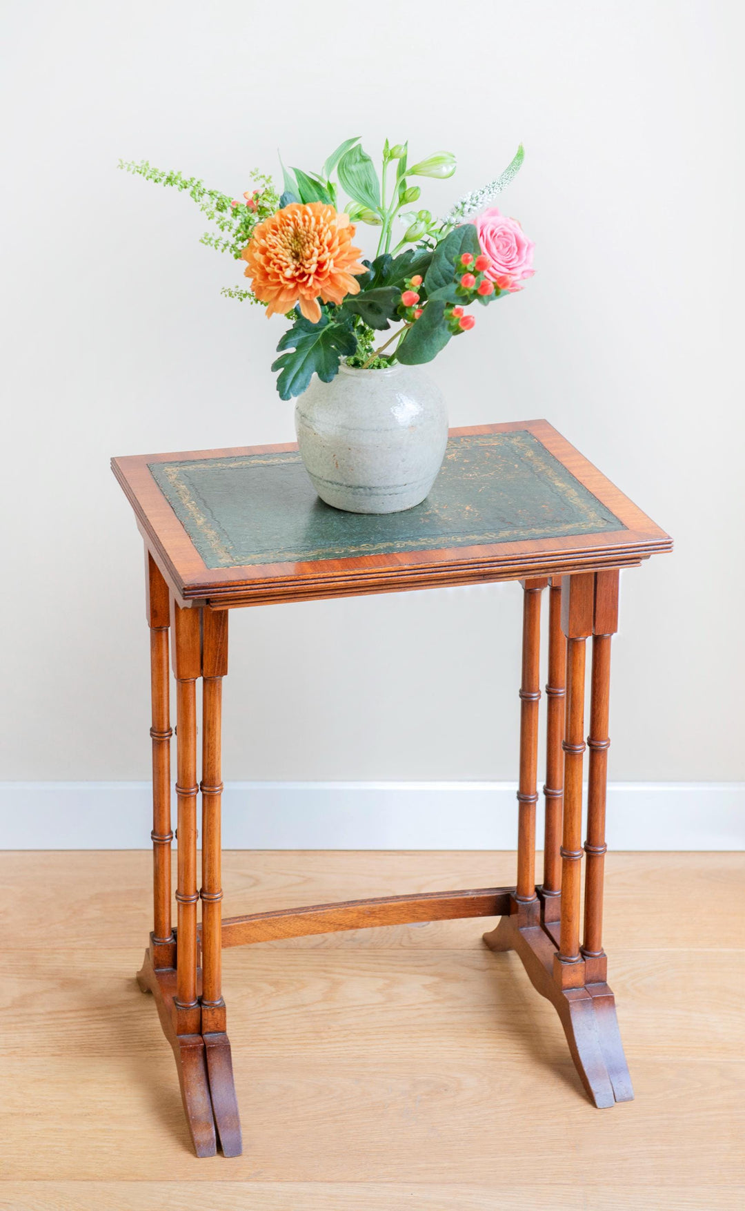 Edwardian Faux Bamboo Nesting Tables