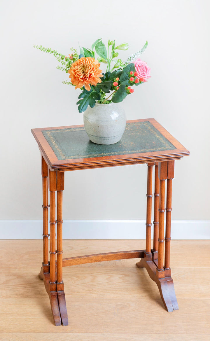 Edwardian Faux Bamboo Nesting Tables