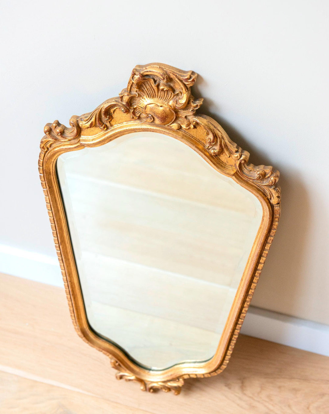 Vintage Ornate Gilt Wall Mirror – Rococo Revival