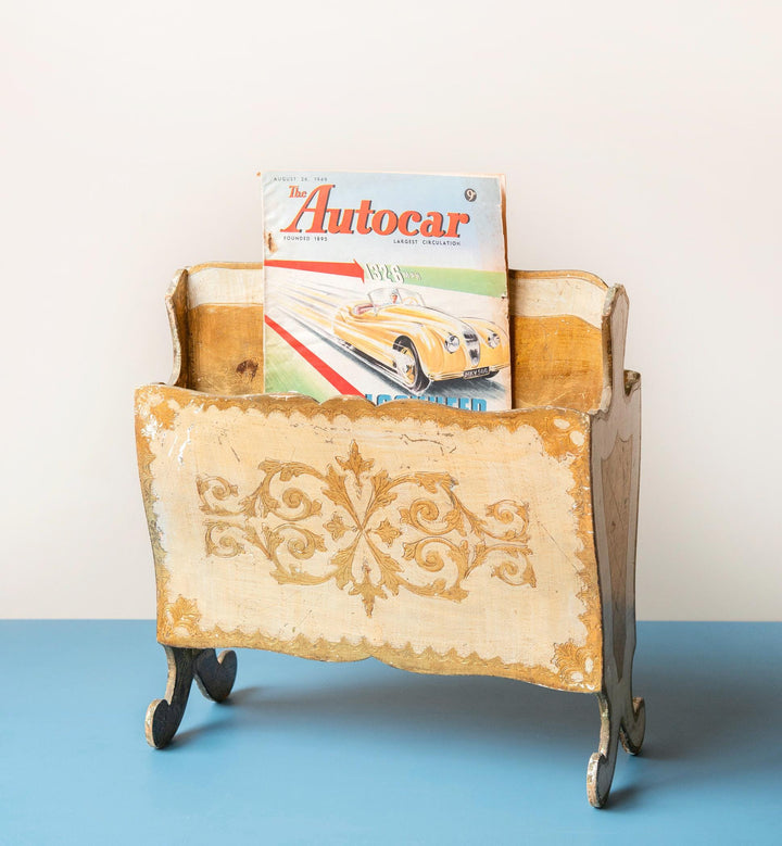 Vintage Florentine Magazine Rack
