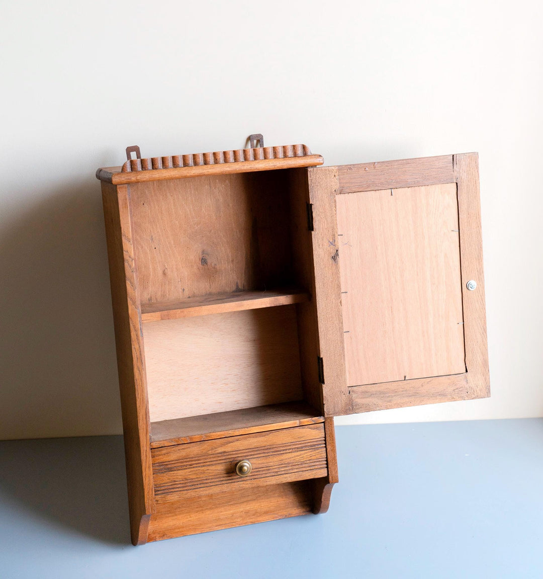 Antique Oak Apothecary Cabinet - Victorian Period