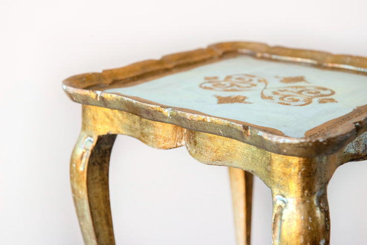 Vintage Florentine Giltwood Side Table - Plant Stand, 1960s
