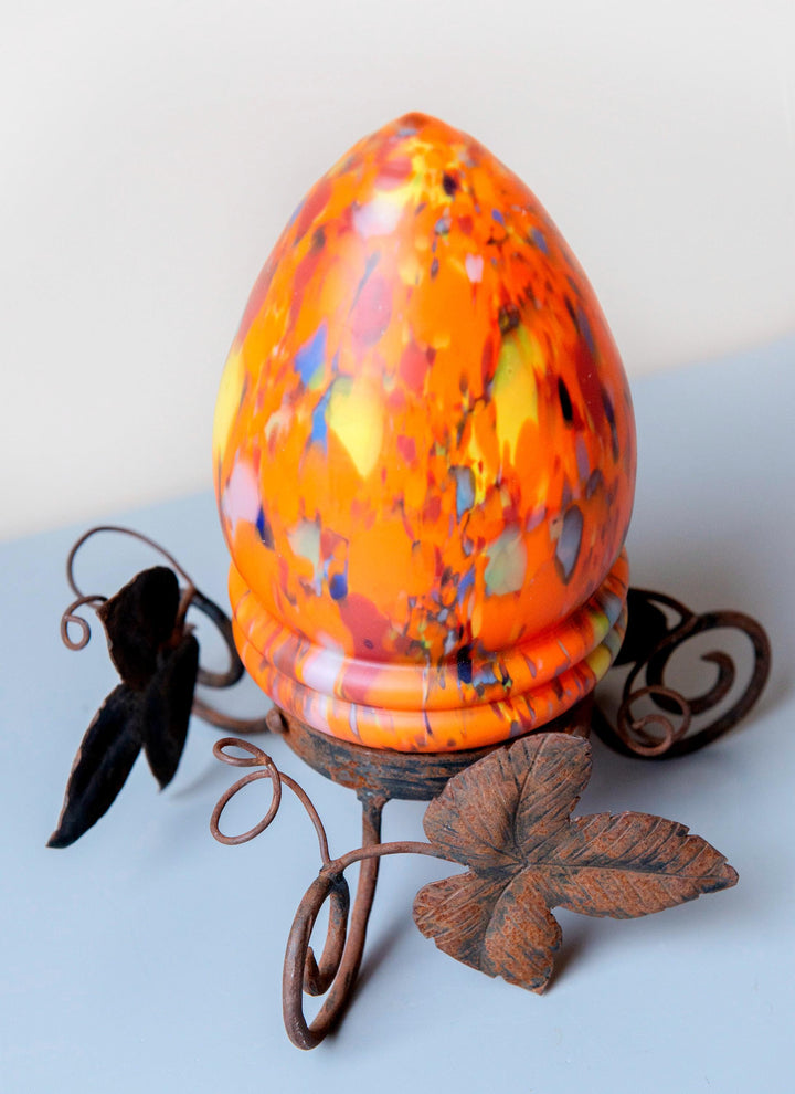 Antique Art Nouveau Wrought Iron Table Lamp