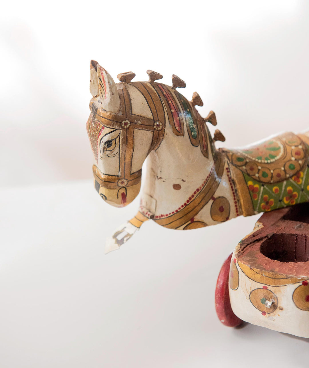 Antique Indian Wooden Horse Box