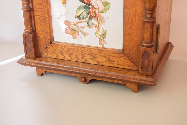 Antique German Neo-Gothic Oak Wall Cabinet