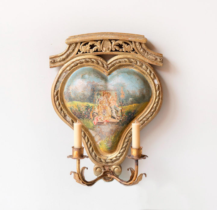 Antique French Giltwood Wall Sconce, 19th Century