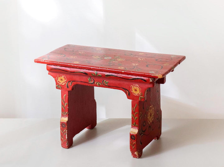 Antique Dutch Folk Art Stool – 19th Century