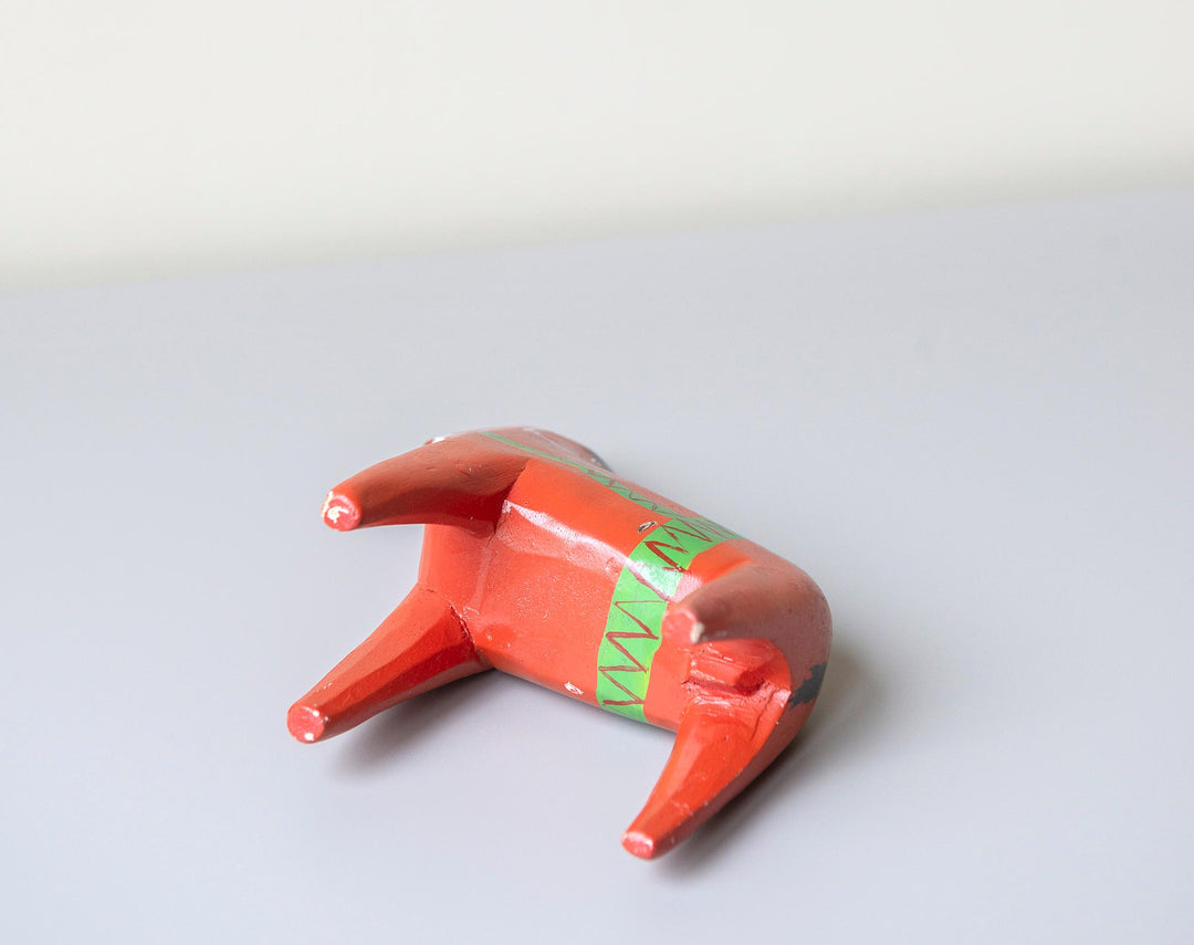 Vintage Swedish Red Dala Horse Statue – 1970s