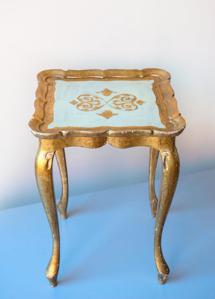 Vintage Florentine Giltwood Side Table - Plant Stand, 1960s