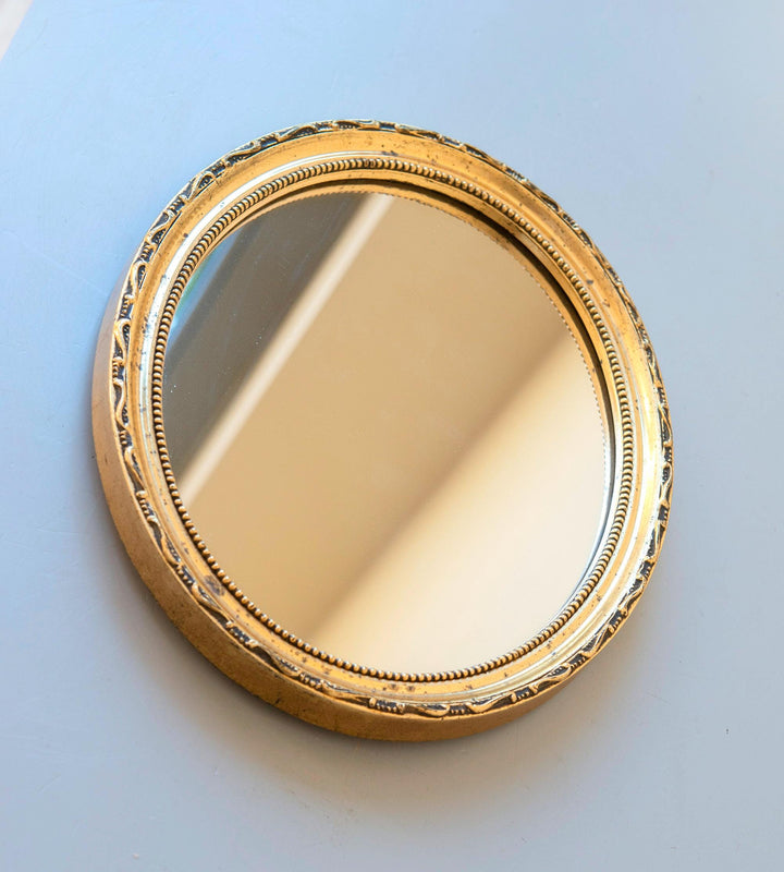 Vintage Dutch Oval Gold Mirror - Pieterman, 1960s