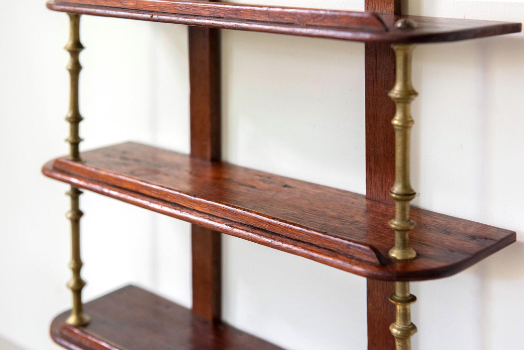 Antique Oak Victorian Wall Shelf - 19th Century