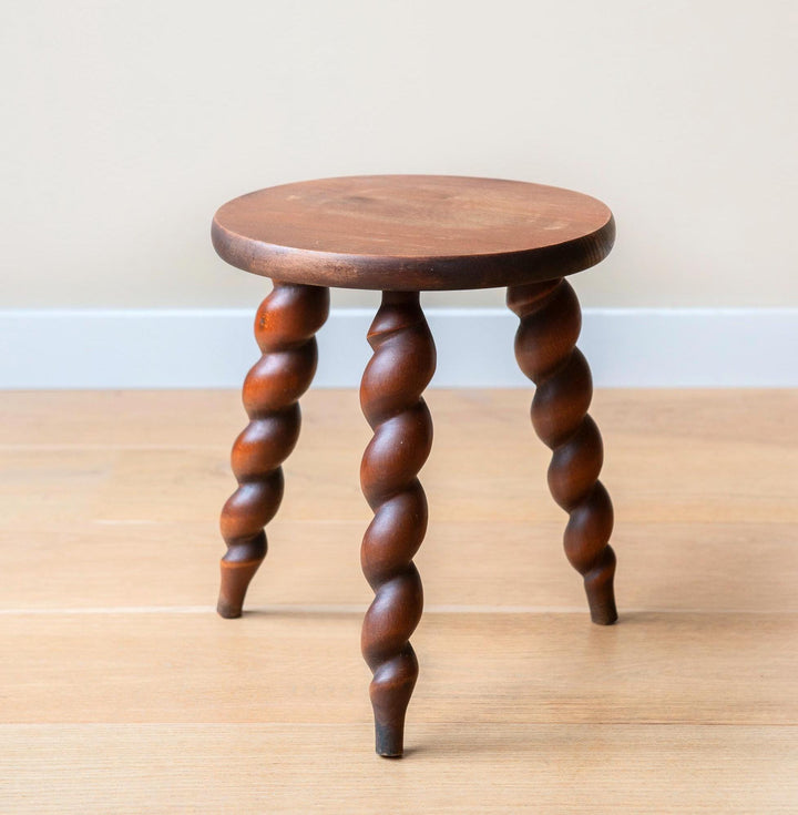 Vintage French Barley Twist Stool