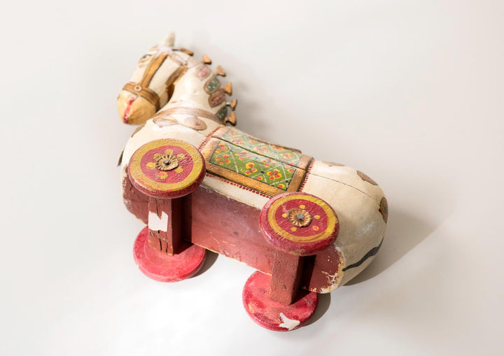 Antique Indian Wooden Horse Box
