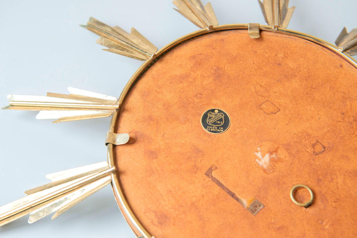 Vintage Sunburst Convex Wall Mirror – 1950s