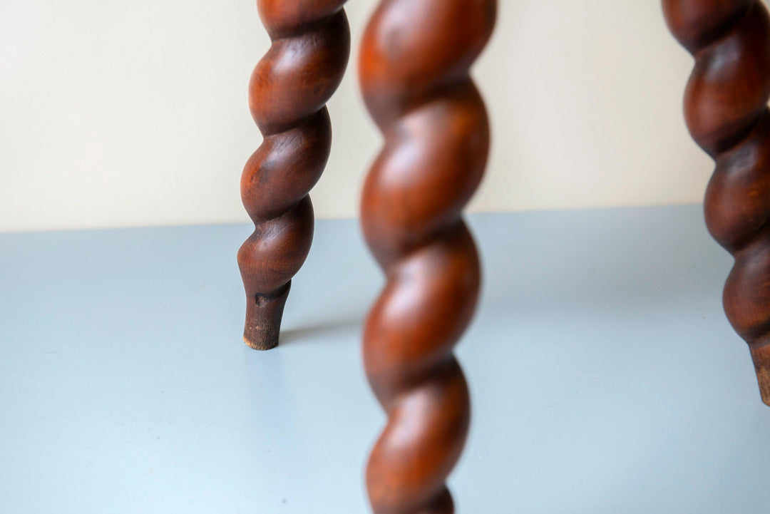 Vintage French Barley Twist Stool