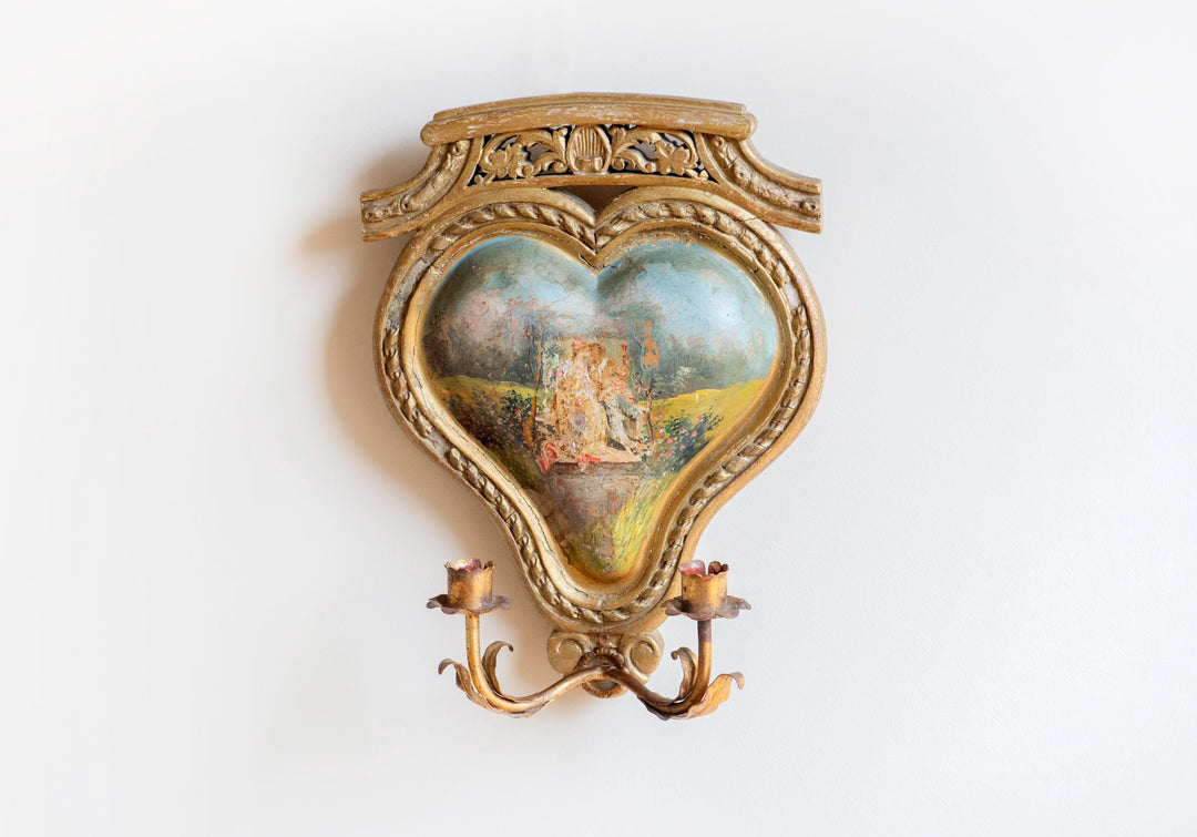 Antique French Giltwood Wall Sconce, 19th Century