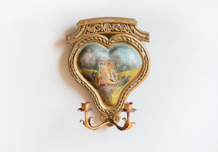 Antique French Giltwood Wall Sconce, 19th Century