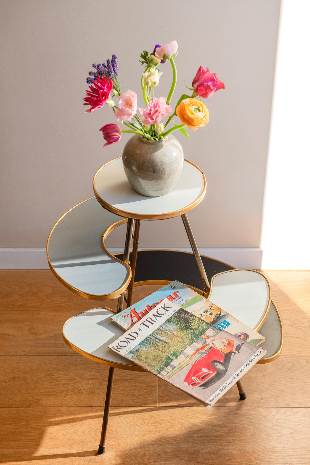 Vintage Tiered Plant Stand - Brass Mid Century Table