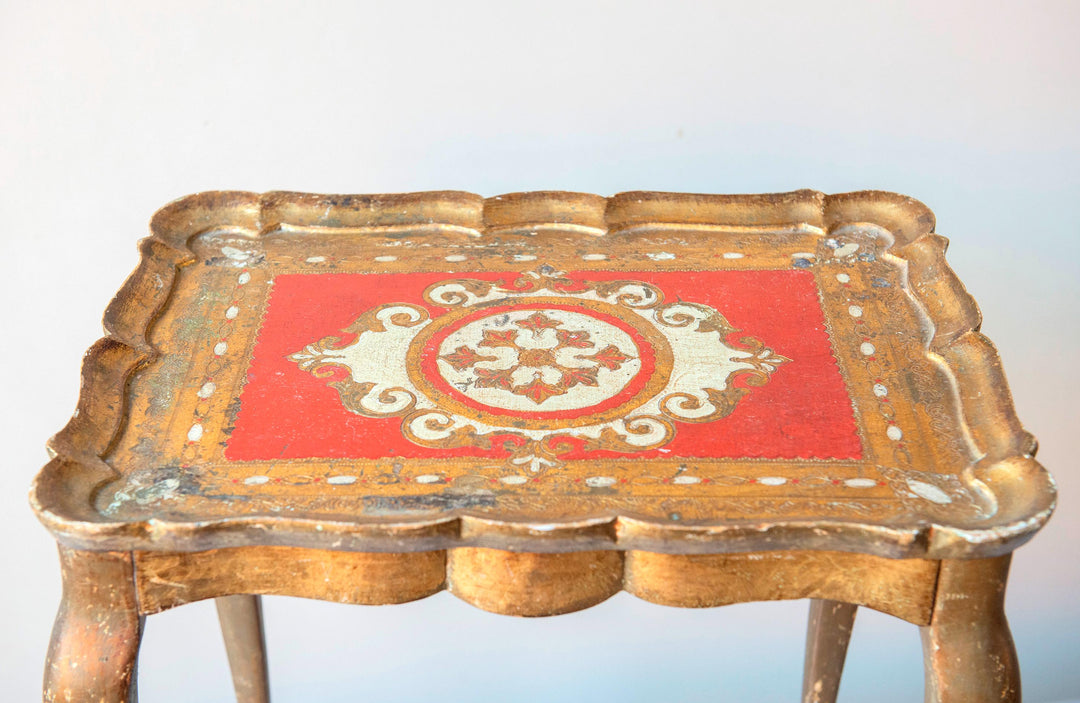 Florentine Giltwood Side Table, 1960s