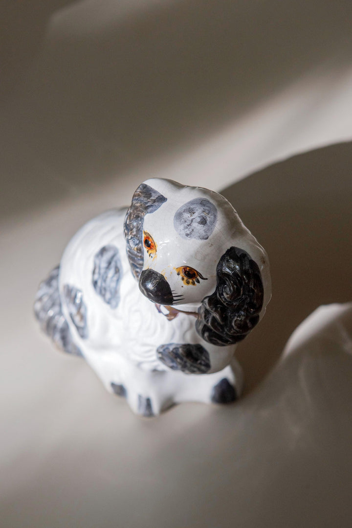 Antique English Staffordshire Style Spaniel Dogs