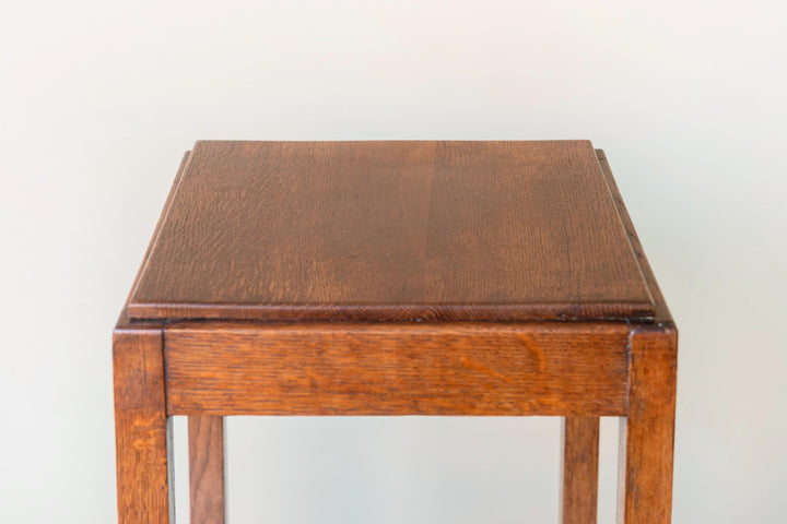Art Deco Side Table - Dutch Oak Accent Table