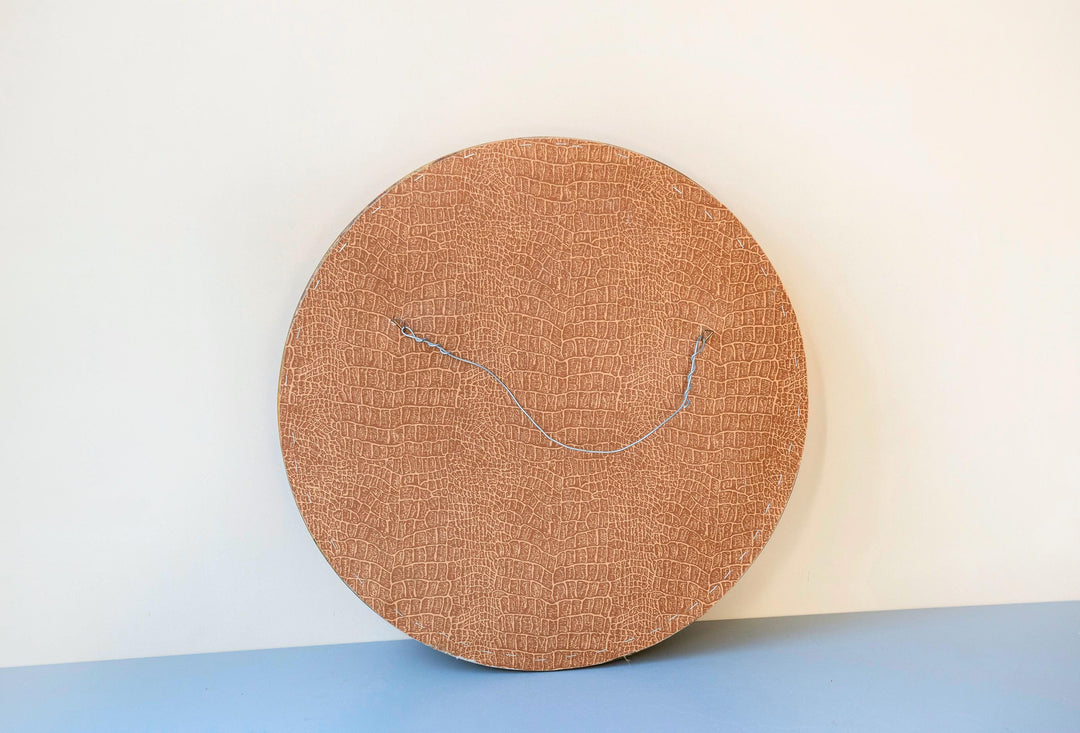 Vintage Round Giltwood Mirror - Hollywood Regency