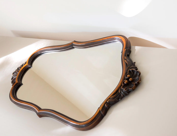 Vintage Scalloped Wall Mirror - French Rococo Style