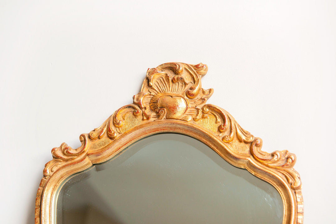 Vintage Ornate Gilt Wall Mirror – Rococo Revival