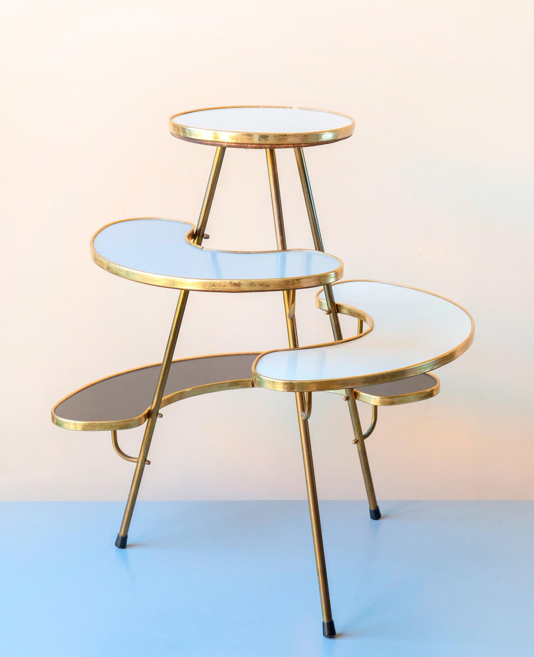 Vintage Tiered Plant Stand - Brass Mid Century Table