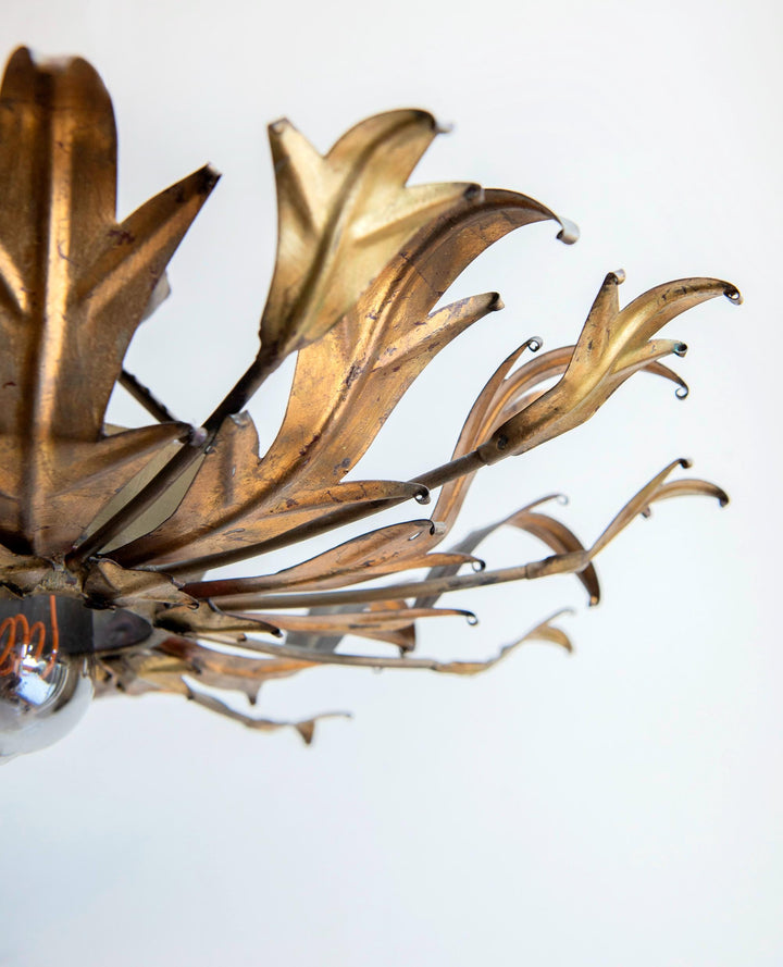 Italian Sunburst Ceiling Lamp, 1960s