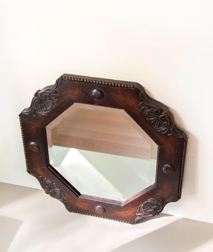 Antique Art Deco Octagonal Wall Mirror - Amsterdam School