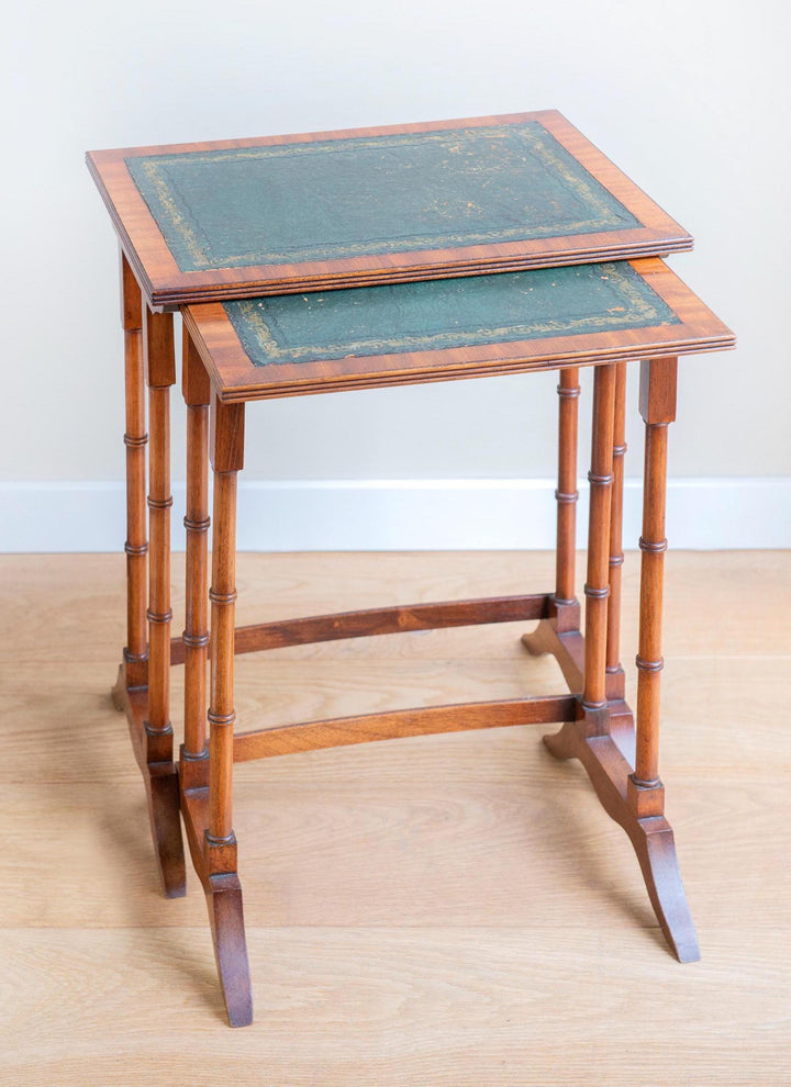 Edwardian Faux Bamboo Nesting Tables