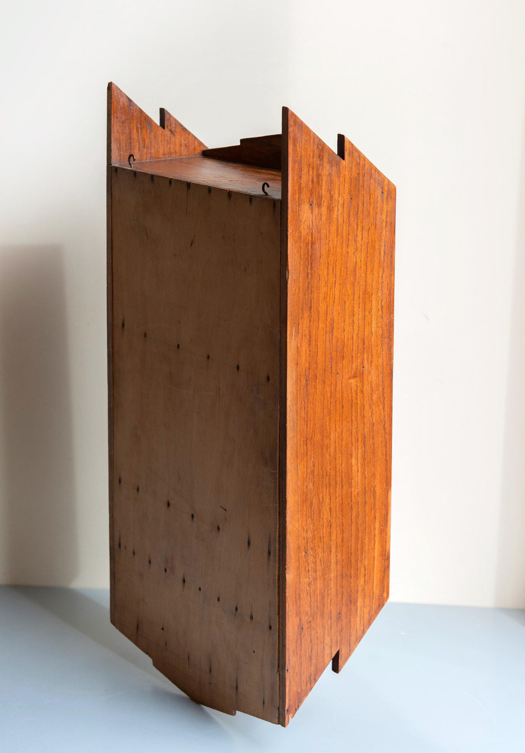 Antique French Wall Cabinet With Foxed Mirror