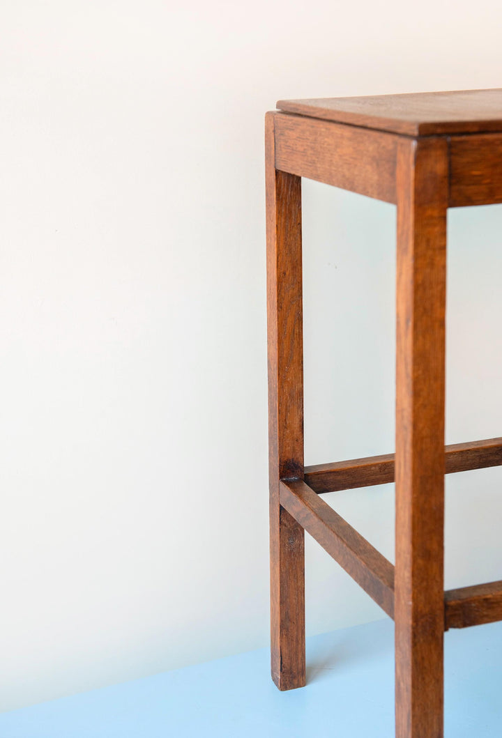 Art Deco Side Table - Dutch Oak Accent Table
