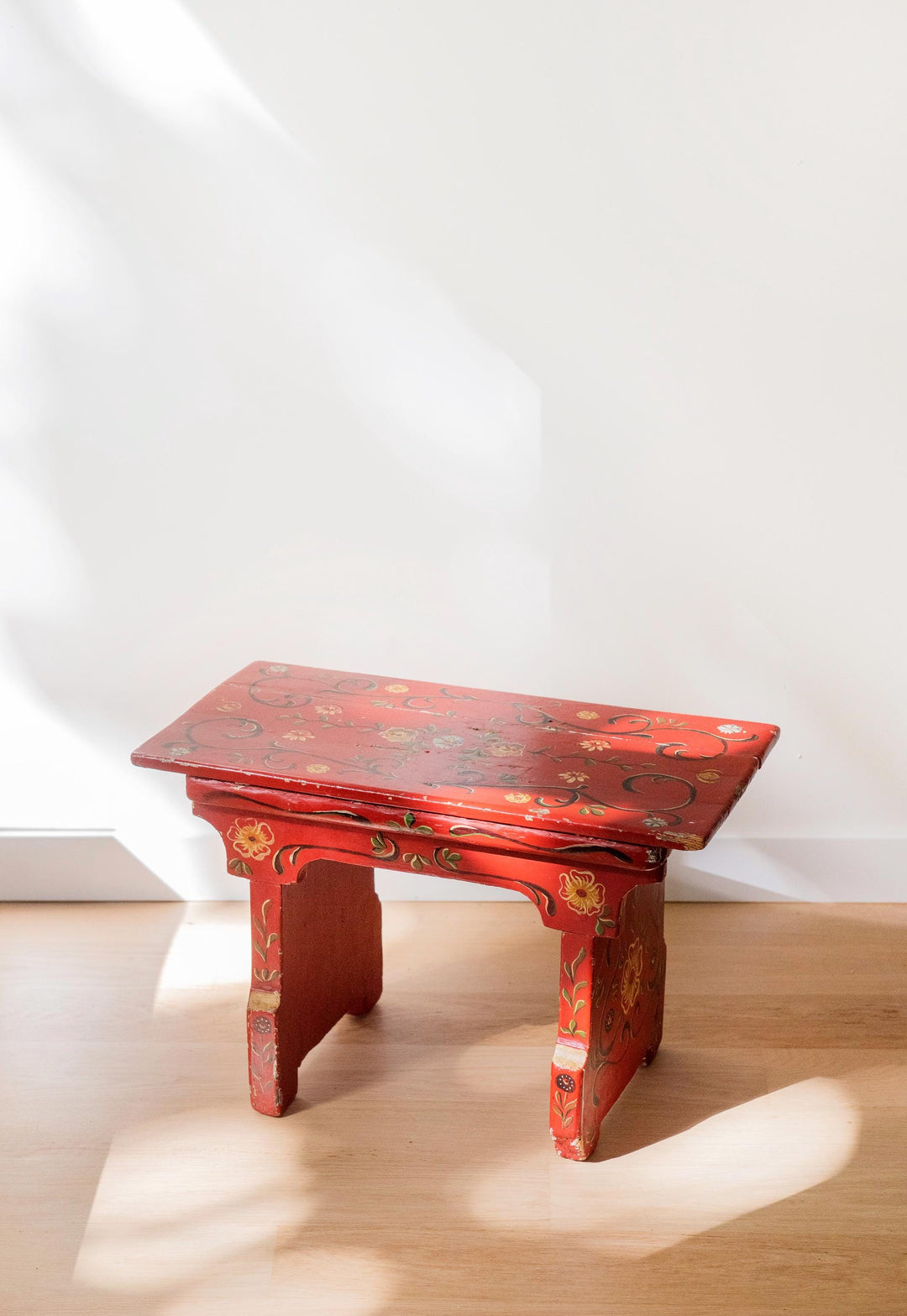 Antique Dutch Folk Art Stool – 19th Century