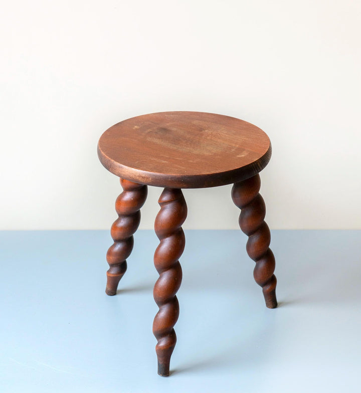 Vintage French Barley Twist Stool