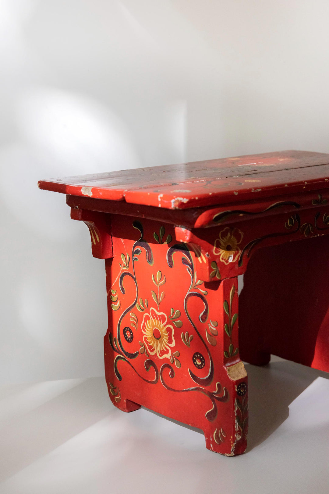 Antique Dutch Folk Art Stool – 19th Century