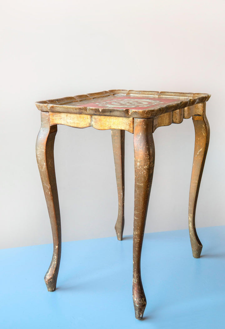 Florentine Giltwood Side Table, 1960s