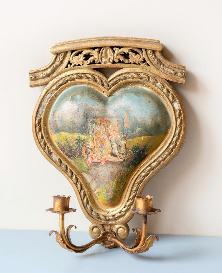 Antique French Giltwood Wall Sconce, 19th Century