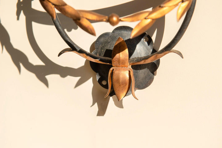 Italian Florentine Wall Sconce, 1960s