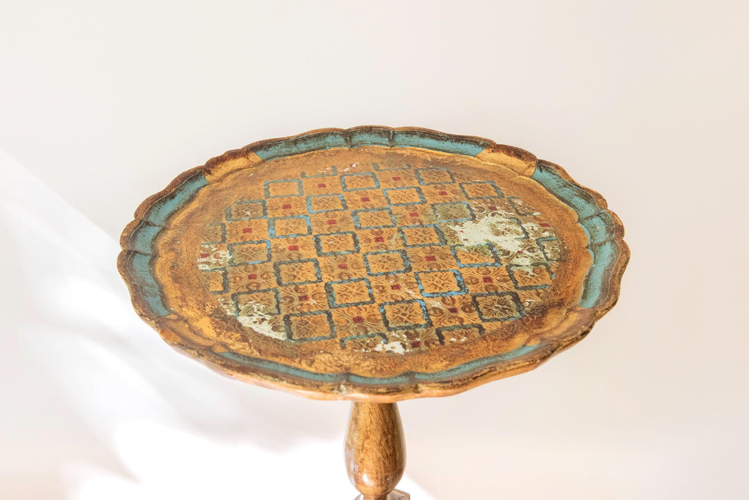 Vintage Italian Florentine Wine Table