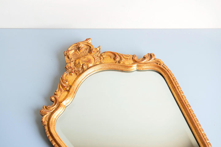Vintage Ornate Gilt Wall Mirror – Rococo Revival