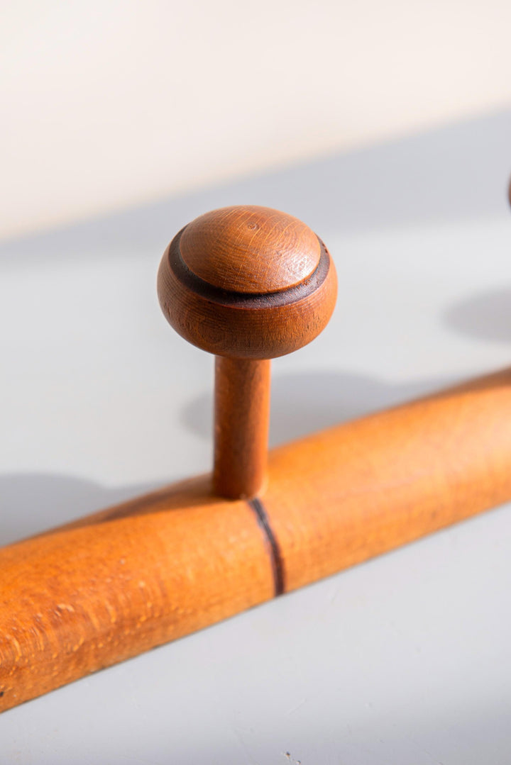 Vintage French Faux Bamboo Coat Rack