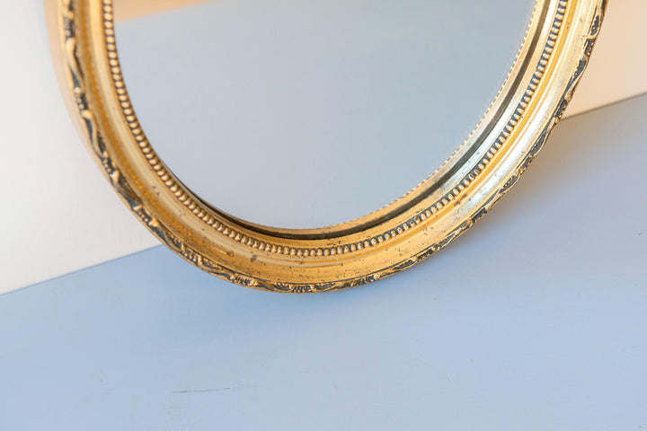 Vintage Dutch Oval Gold Mirror - Pieterman, 1960s