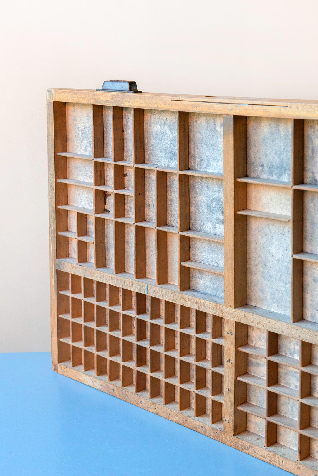 Vintage Printers Tray - Dutch Wooden Letterpress Drawer