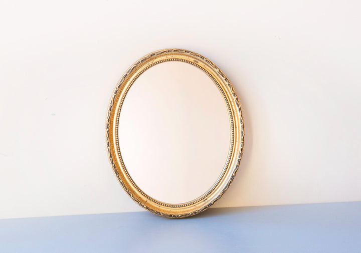 Vintage Dutch Oval Gold Mirror - Pieterman, 1960s