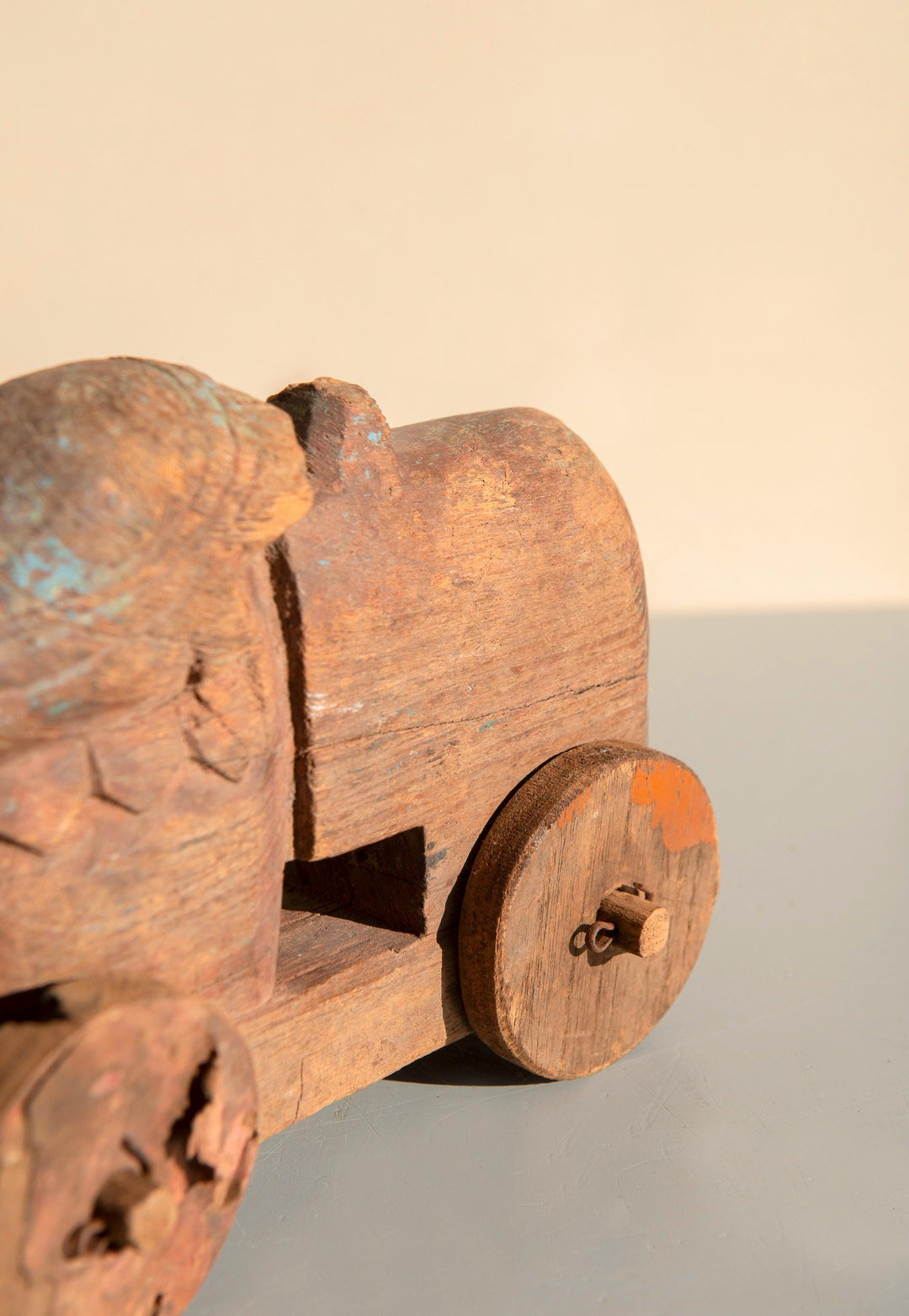 Antique Indian Nandi Bull on Wheels