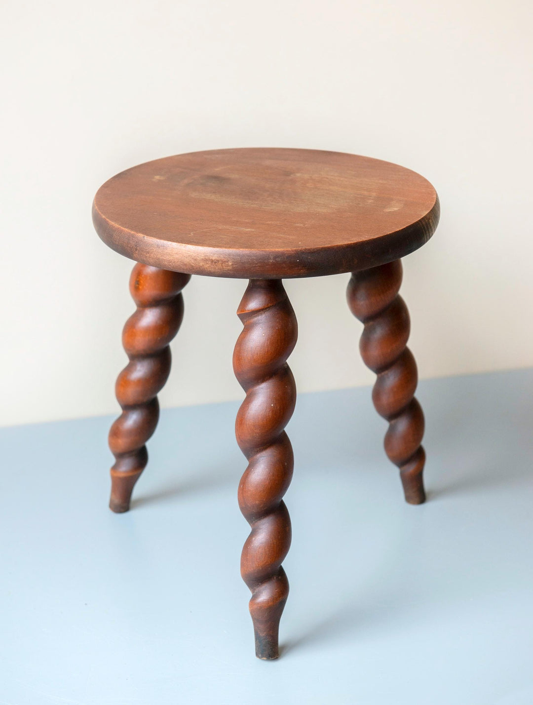 Vintage French Barley Twist Stool